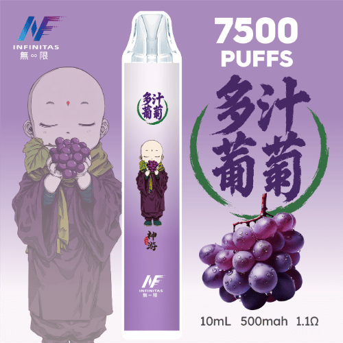 INF無限 拋棄式電子煙 7500口 鬼滅限定款 -多汁葡萄口味主機